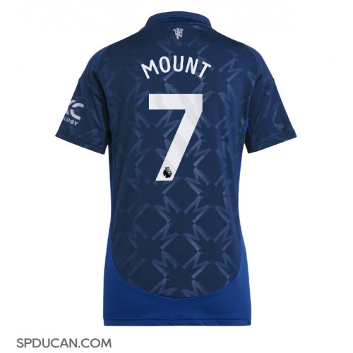 Zenski Nogometni Dres Manchester United Mason Mount #7 Gostujuci 2024-25 Kratak Rukav